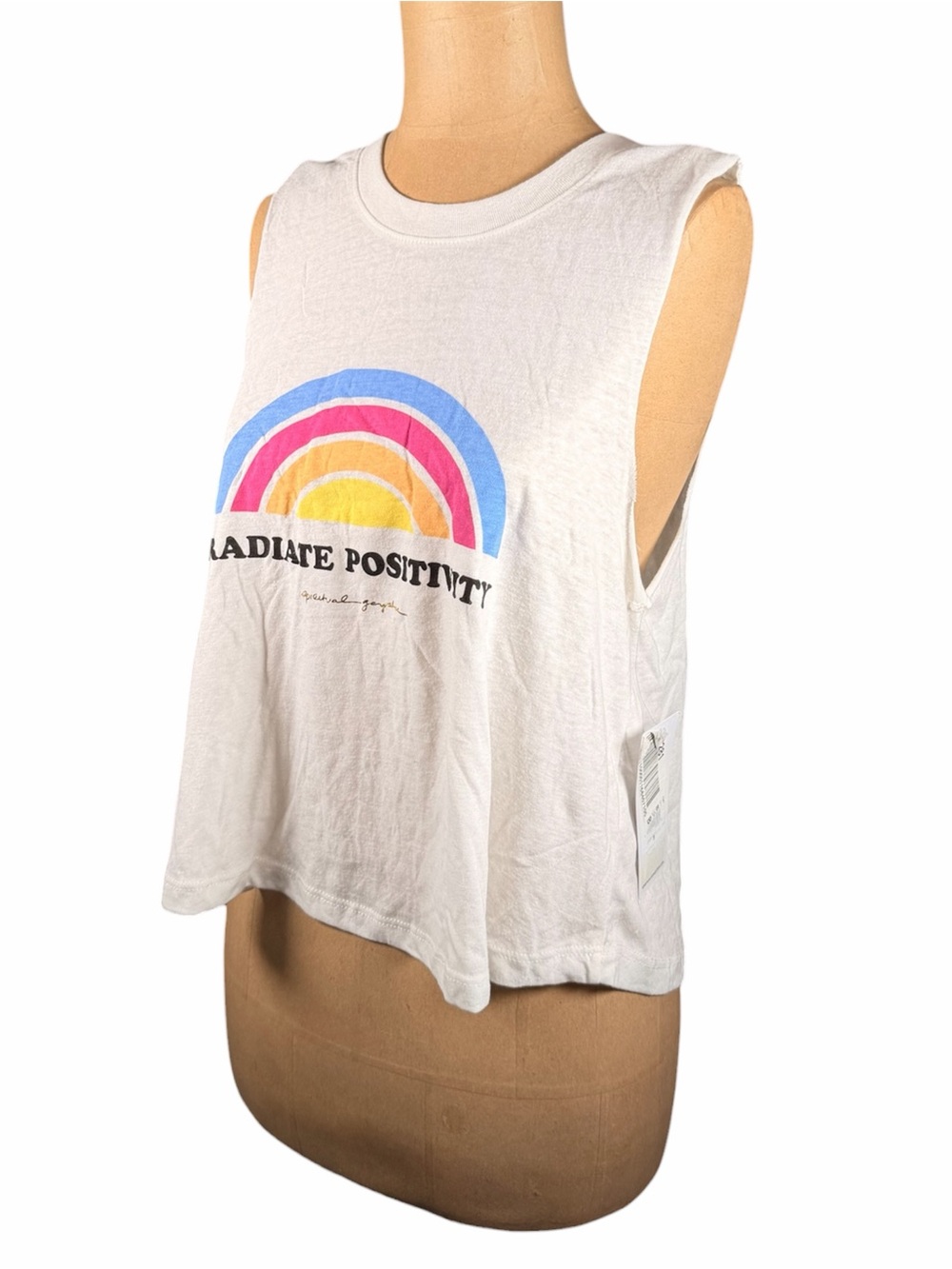 SPIRITUAL GANGSTER Rainbow Muscle Tank NWT